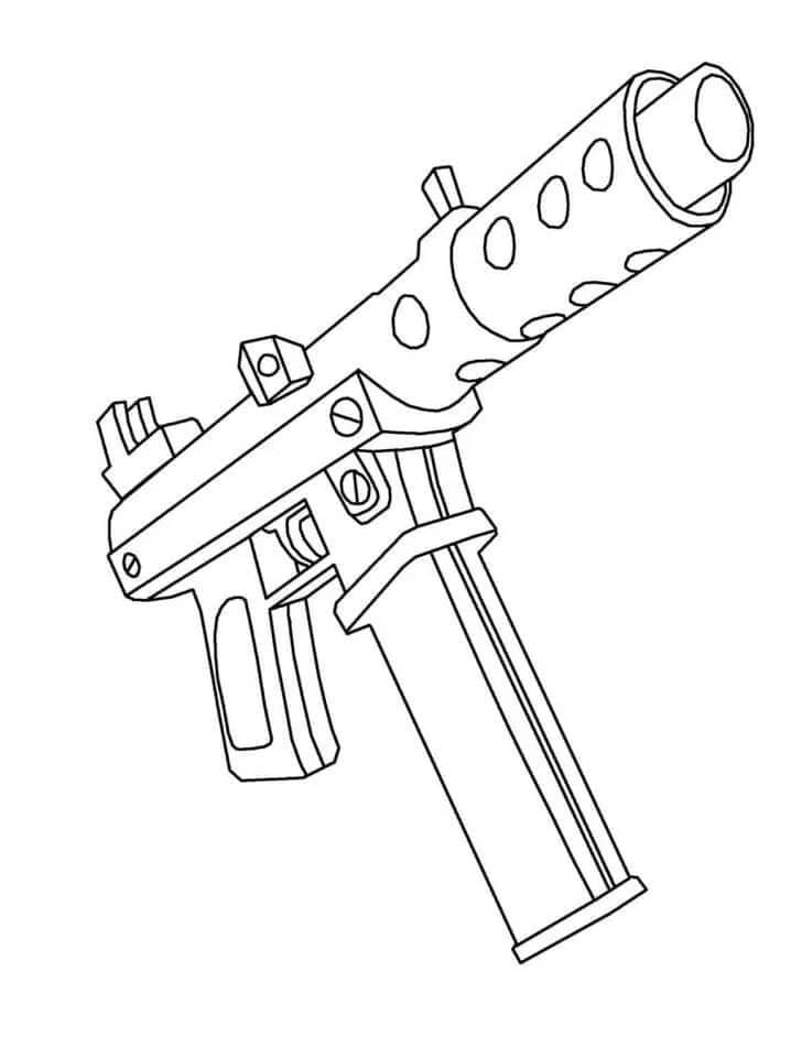 Zbraně zdarma tisknutelné pro děti omalovánka