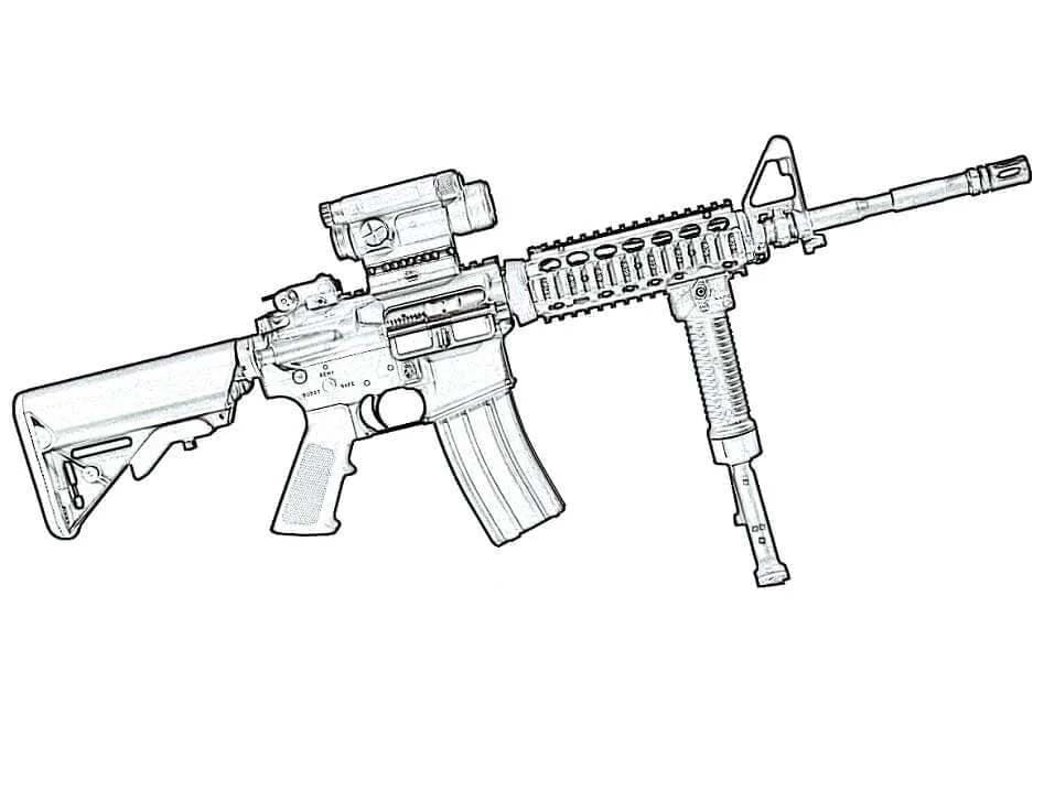 Zbraně zdarma omalovánka