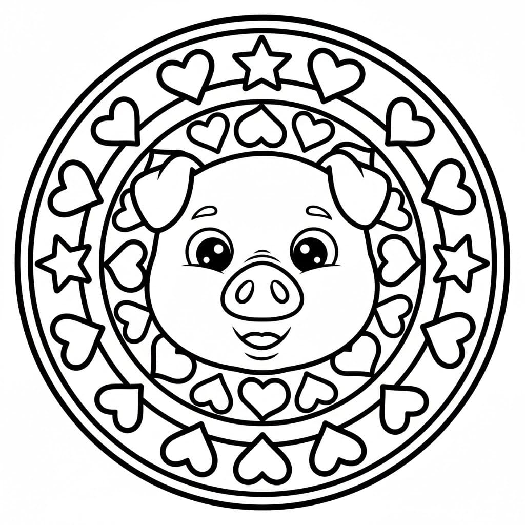 Zvířata Mandaly omalovánky