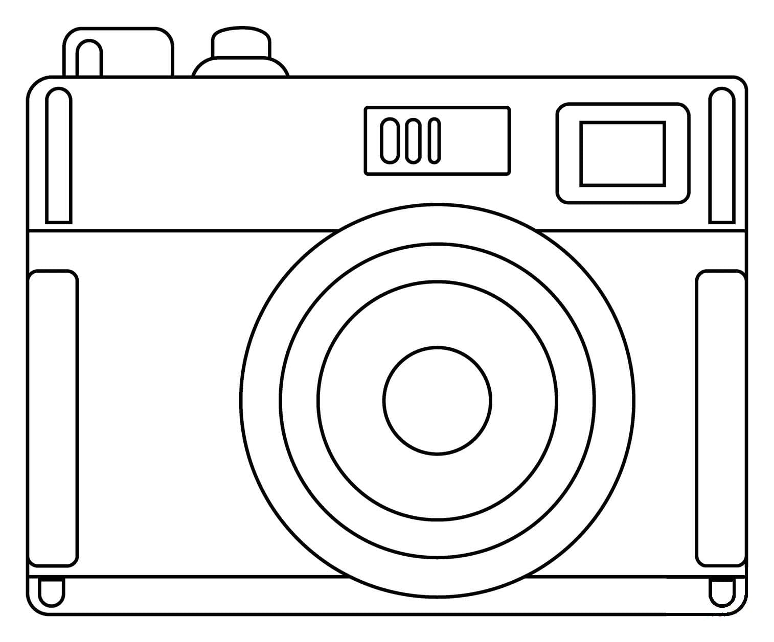 Fotoaparát zdarma pro děti omalovánka