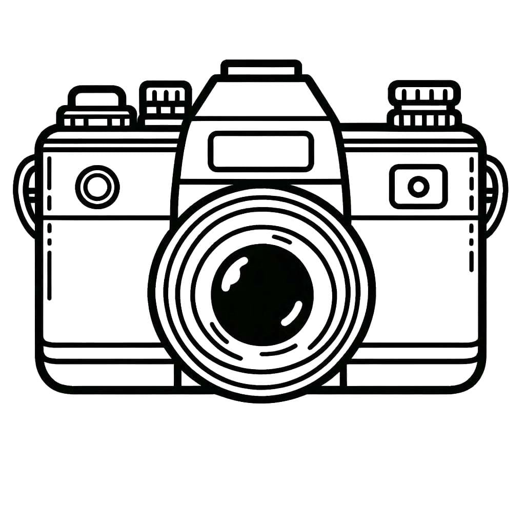 Fotoaparát zdarma prostý omalovánka