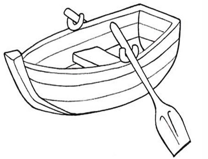 Kánoe zdarma prostý omalovánka