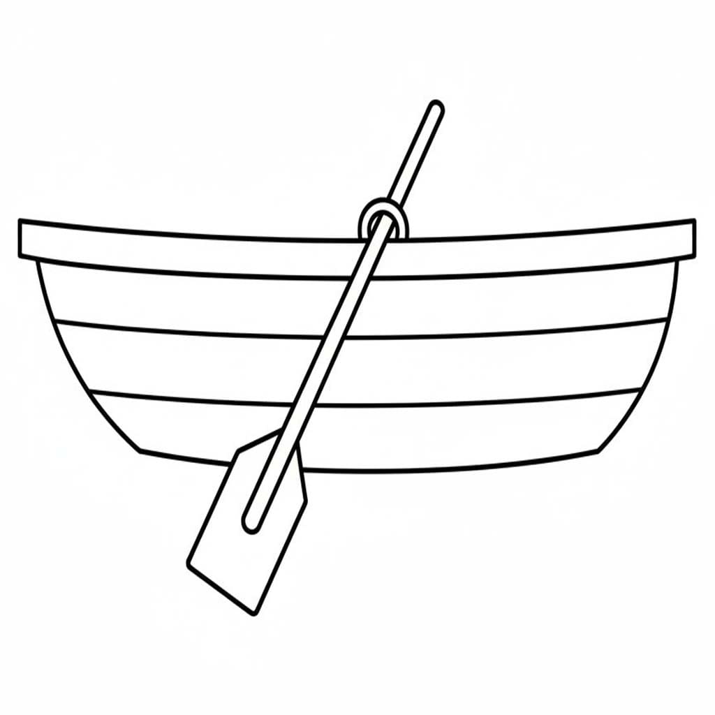 Kánoe zdarma snadný omalovánka