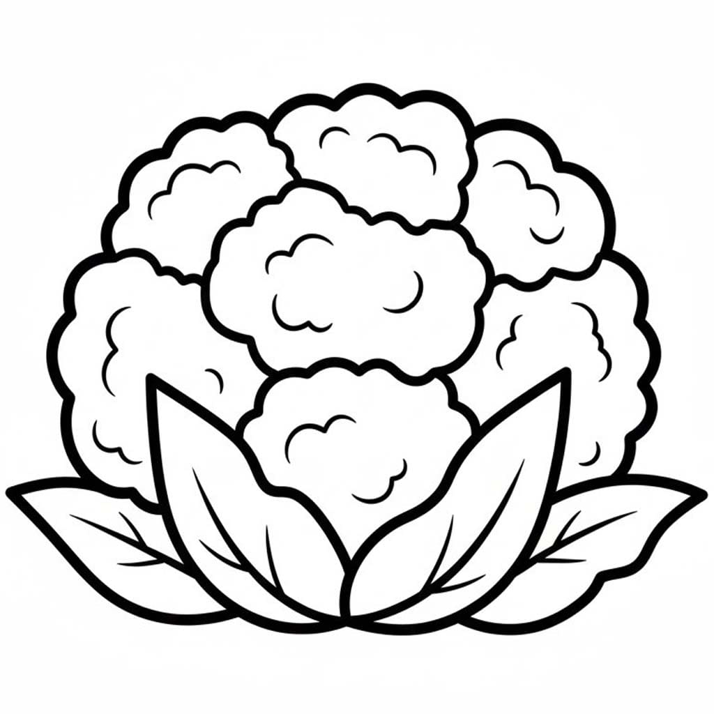 Květák k vytisknutí zdarma omalovánka