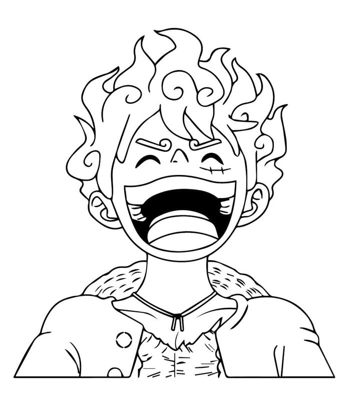 Luffy k vytisknutí zdarma omalovánka