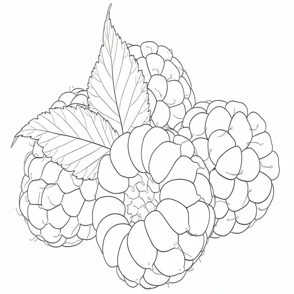 Malina k vytisknutí omalovánka