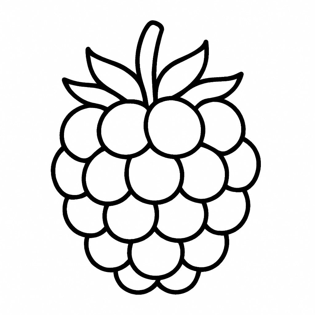 Malina tisknutelné pro děti omalovánka