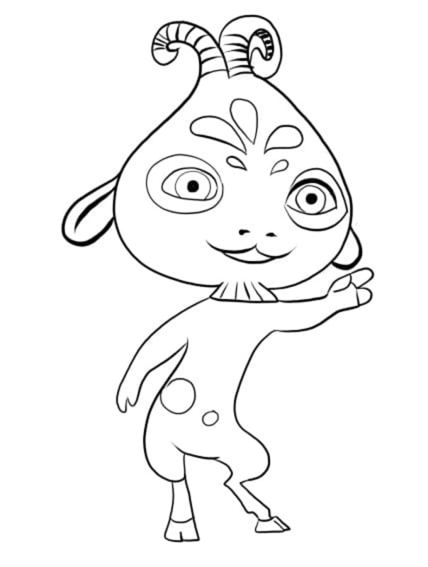 Mia a Já prostý tisknutelné omalovánka