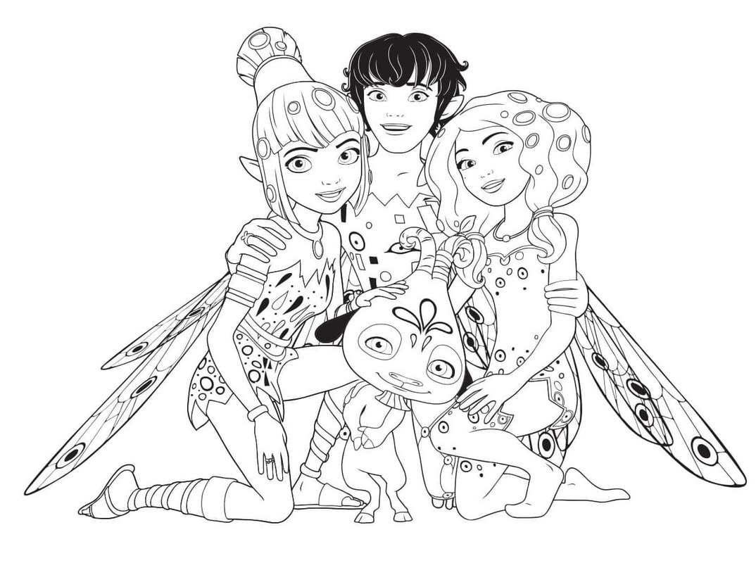 Mia a Já tisknutelné omalovánka