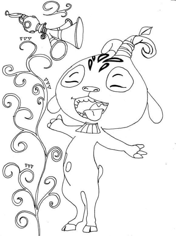 Mia a Já základní tisknutelné omalovánka