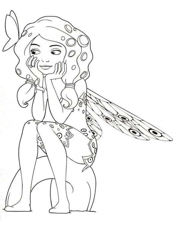 Mia a Já zdarma prostý tisknutelné omalovánka