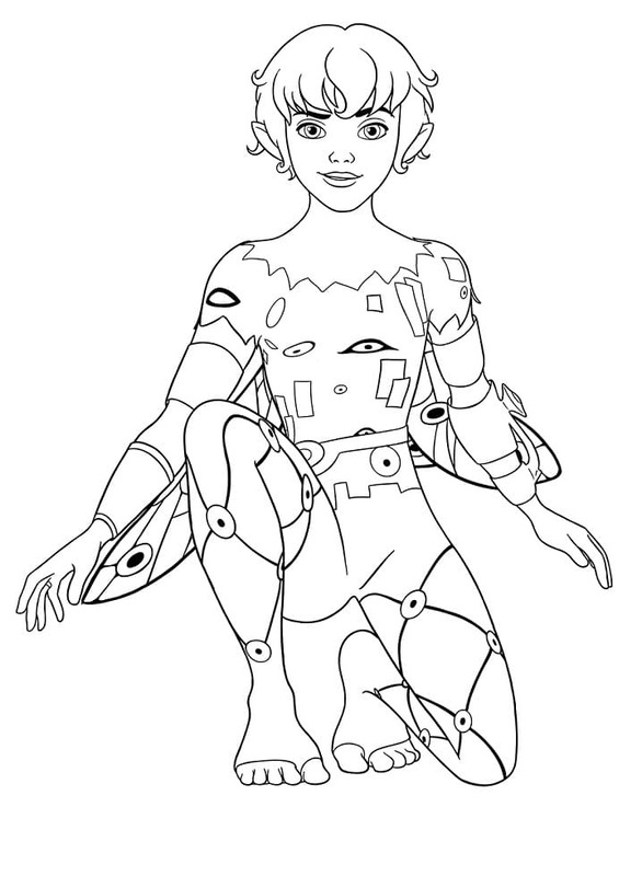 Mia a Já zdarma prostý omalovánka