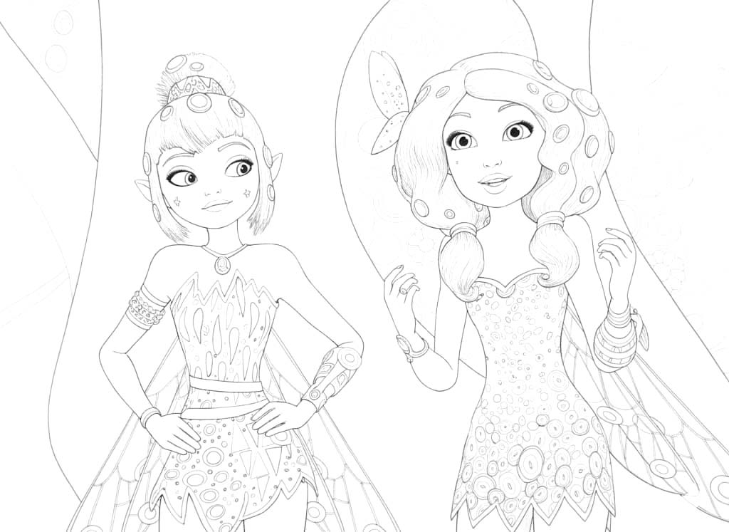 Mia a Já zdarma tisknutelné pro děti omalovánka