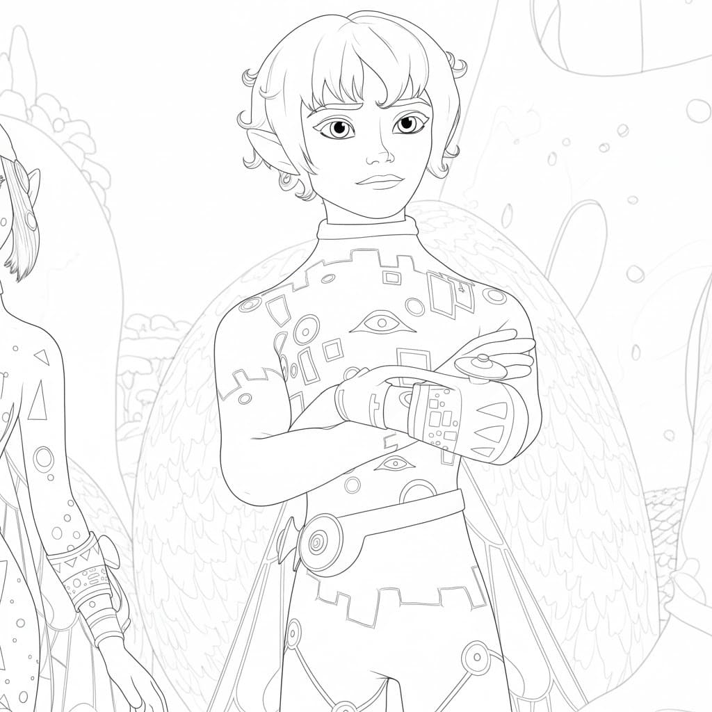 Mia a Já zdarma omalovánka