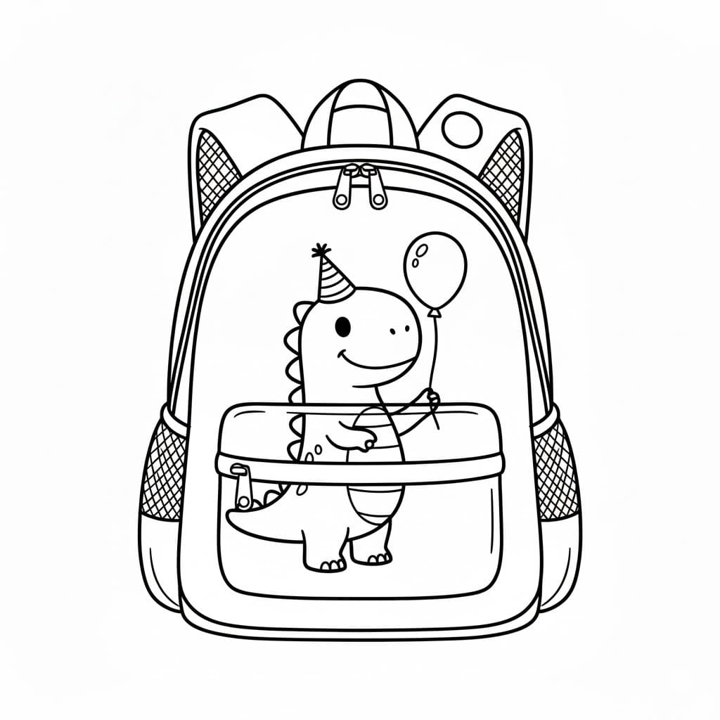 Nakreslete Batoh k vytisknutí omalovánka