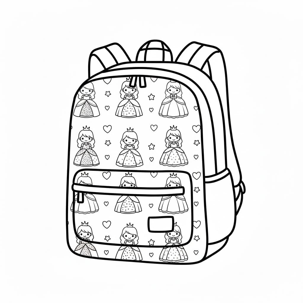 Nakreslete Batoh zdarma snadný omalovánka