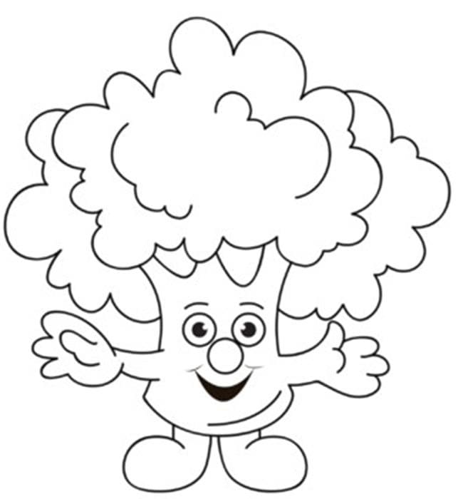 Nakreslete Brokolice základní omalovánka