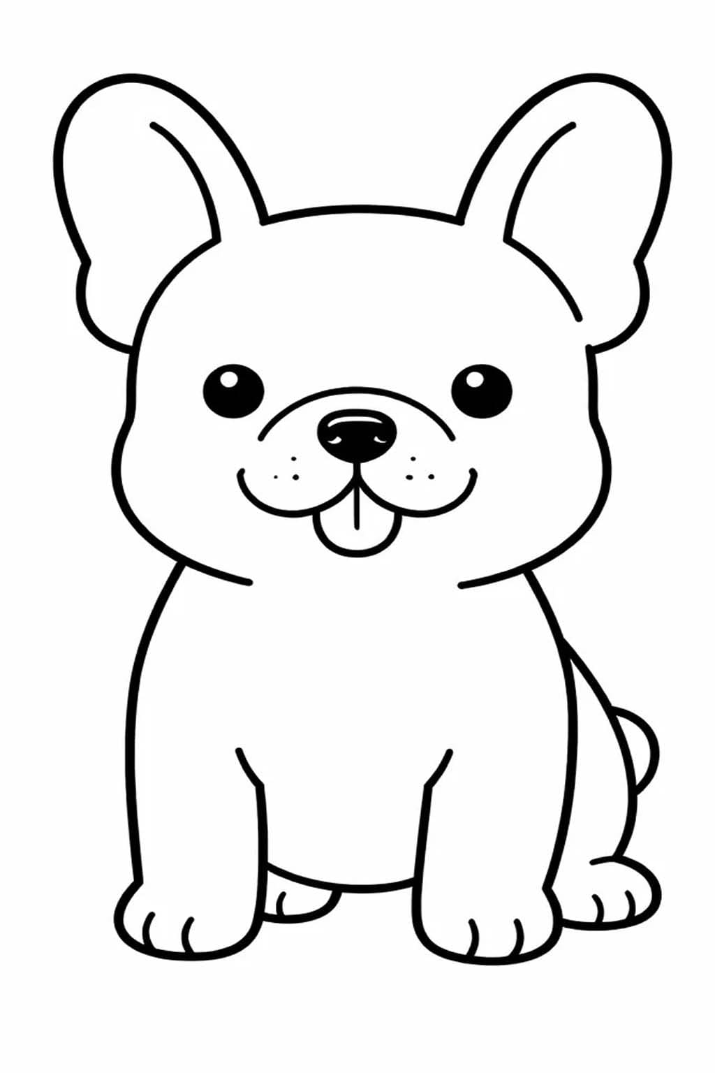 Francouzský Buldoček omalovánky