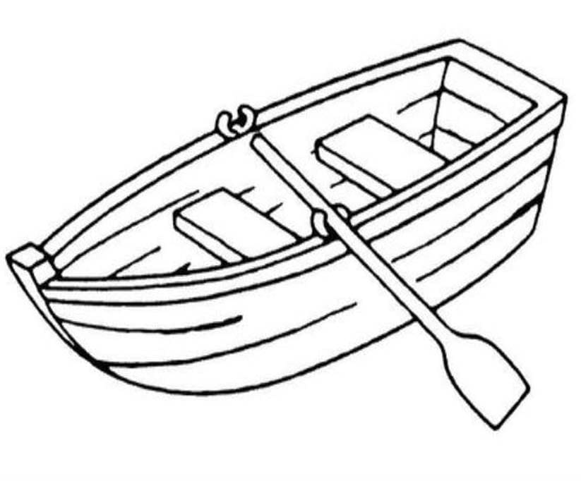 Nakreslete Kánoe k vytisknutí zdarma omalovánka