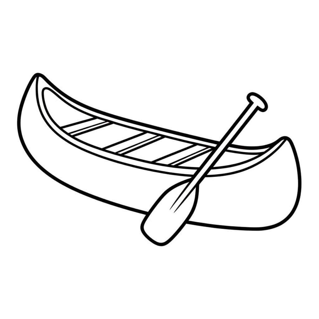 Nakreslete Kánoe snadný omalovánka