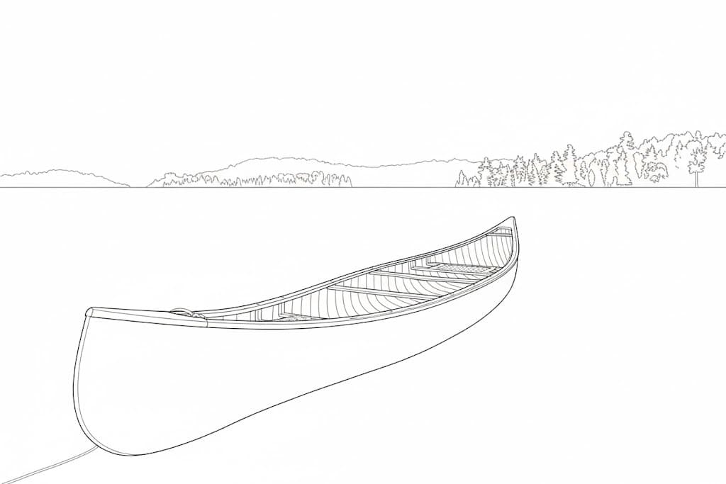 Nakreslete Kánoe zdarma základní omalovánka