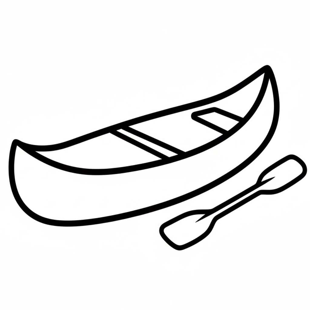 Nakreslete Kánoe zdarma omalovánka