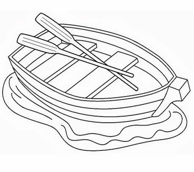 Nakreslete Kánoe omalovánka