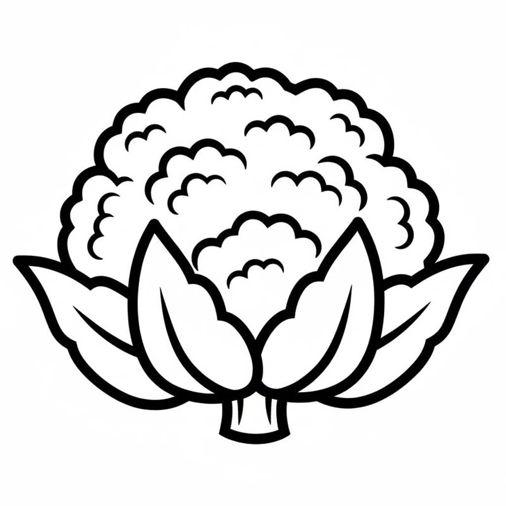 Nakreslete Květák základní omalovánka