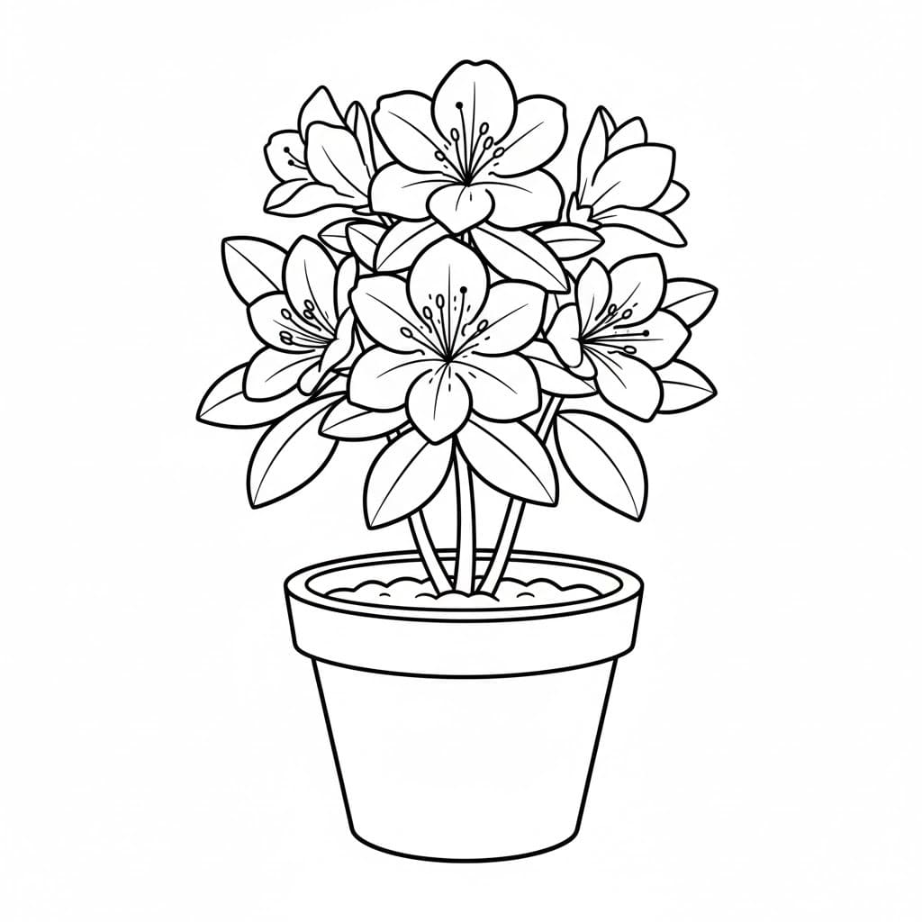 Nakreslete Květináč zdarma snadný tisknutelné omalovánka