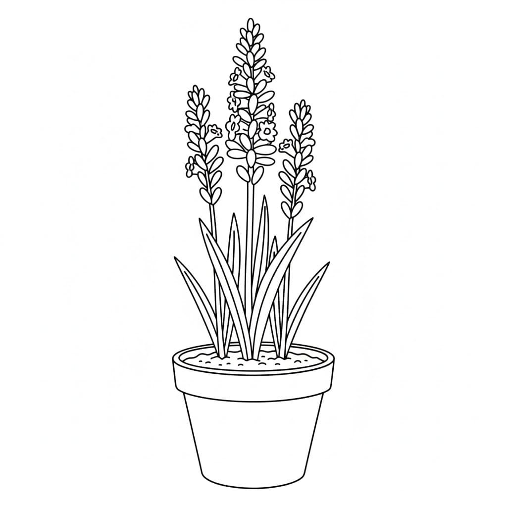 Nakreslete Květináč zdarma snadný omalovánka