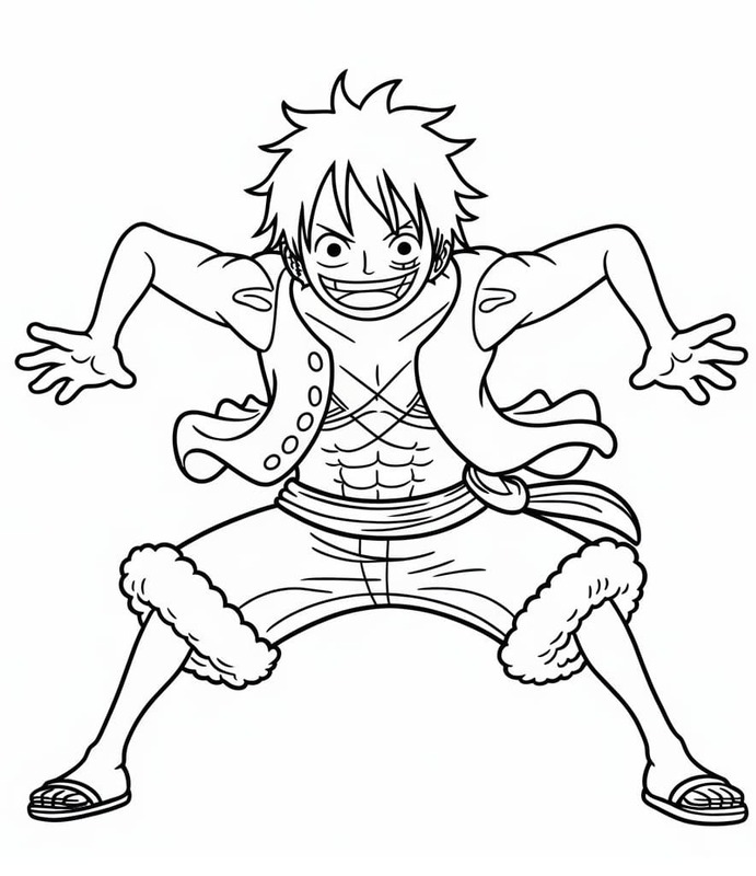 Luffy omalovánky