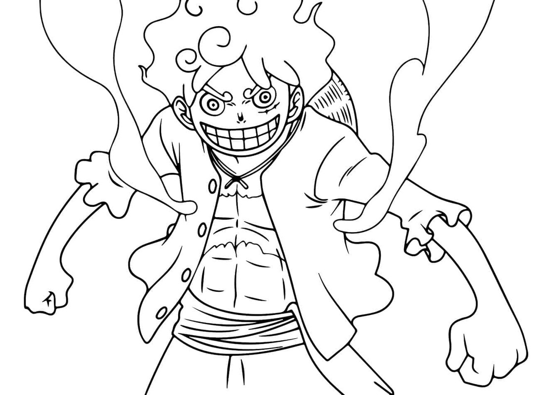 Nakreslete Luffy zdarma pro děti omalovánka