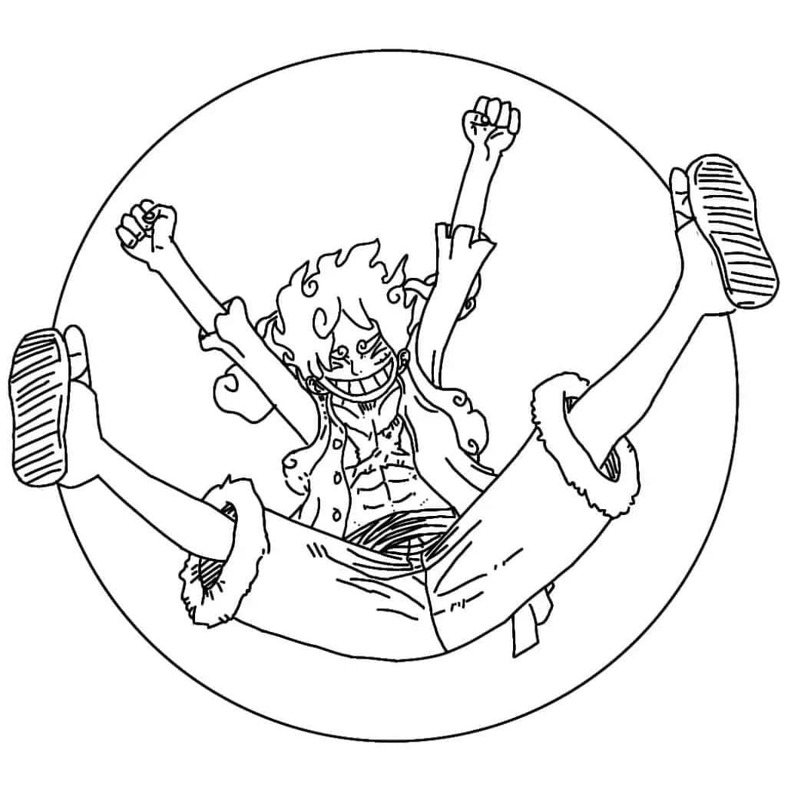 Nakreslete Luffy zdarma snadný omalovánka