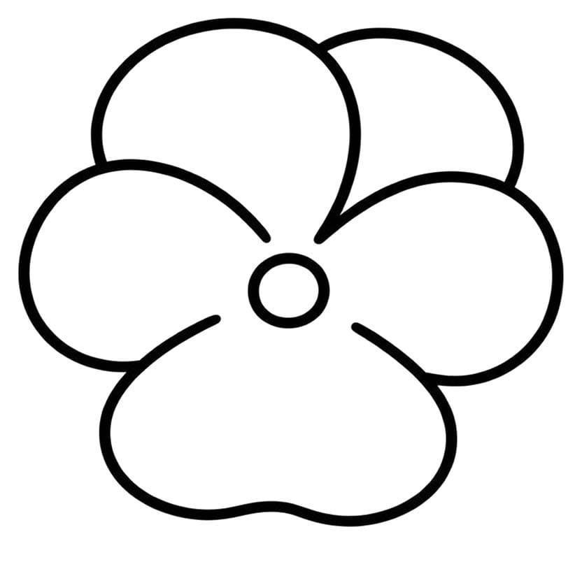 Nakreslete Maceška základní tisknutelné omalovánka