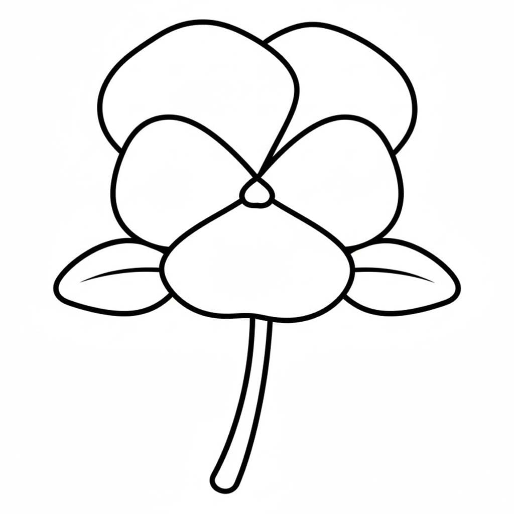 Nakreslete Maceška omalovánka