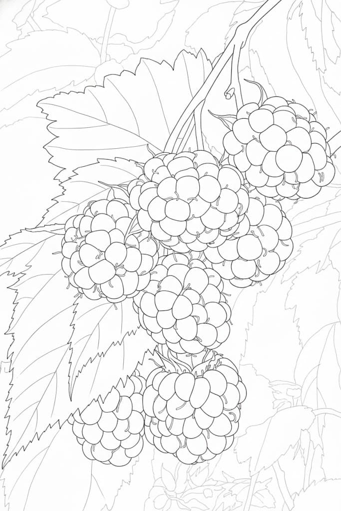 Nakreslete Malina k vytisknutí omalovánka