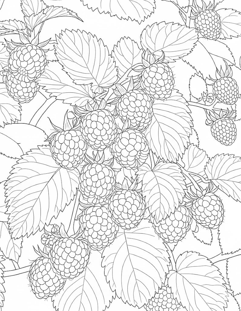 Nakreslete Malina pro děti omalovánka