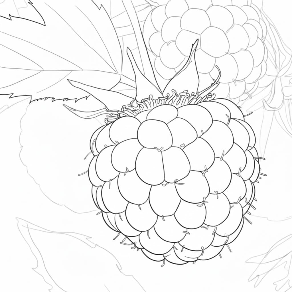 Nakreslete Malina prostý omalovánka