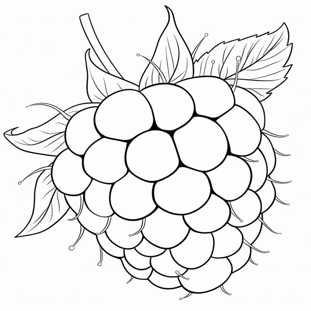 Nakreslete Malina tisknutelné pro děti omalovánka