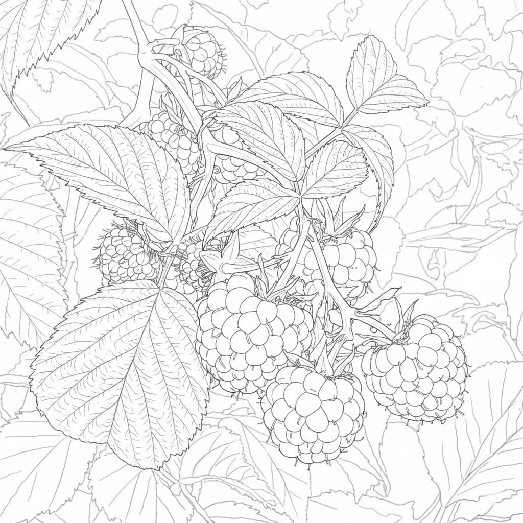 Nakreslete Malina základní omalovánka