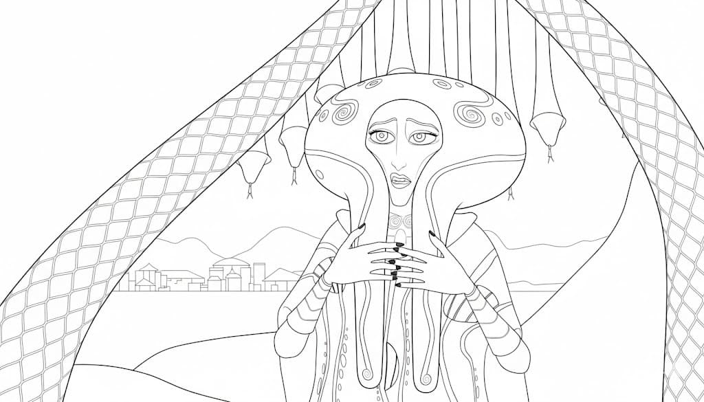 Nakreslete Mia a Já k vytisknutí omalovánka