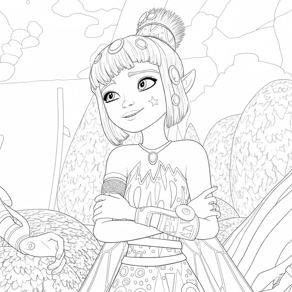 Nakreslete Mia a Já pro děti omalovánka