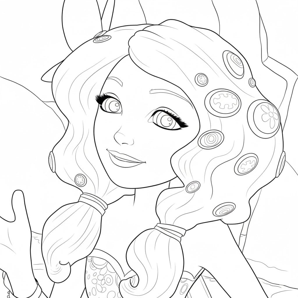 Nakreslete Mia a Já prostý omalovánka