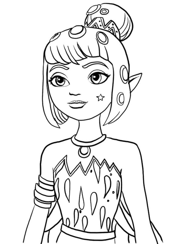 Nakreslete Mia a Já zdarma snadný omalovánka