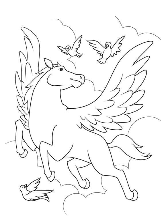 Nakreslete Pegas omalovánka