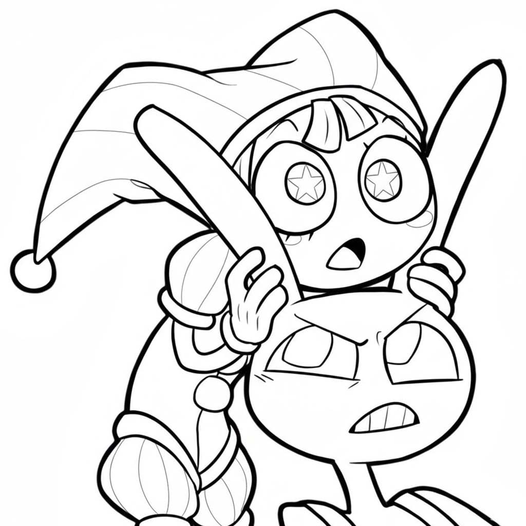 Nakreslete The Amazing Digital Circus omalovánka