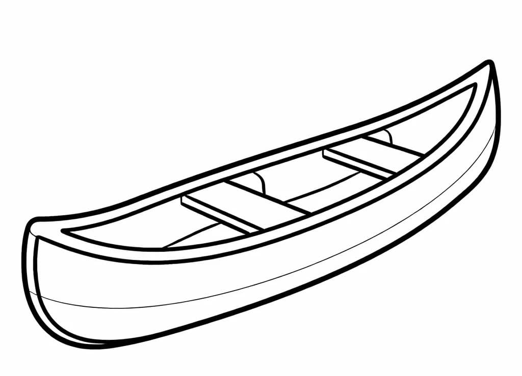 Obraz Kánoe tisknutelné omalovánka