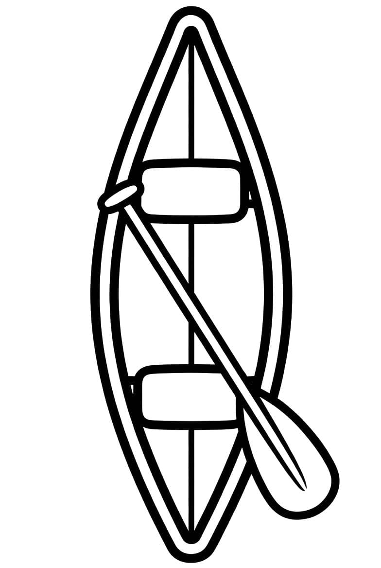 Obraz Kánoe zdarma tisknutelné omalovánka