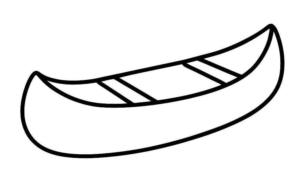 Obraz Kánoe zdarma omalovánka