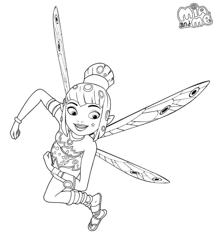 Obraz Mia a Já zdarma omalovánka